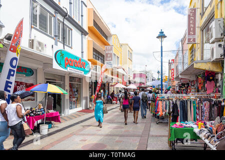 Street Market, Swan Street, Bridgetown, Pfarrei St. Michael, Barbados, Kleine Antillen, Karibik Stockfoto