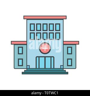 Abbildung: Krankenhaus Symbol Stockfoto