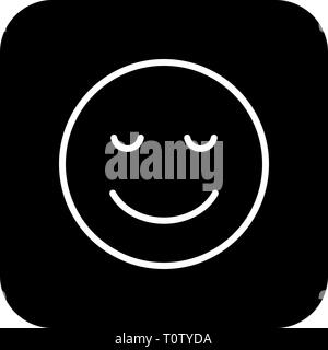 Abbildung: Ruhe Emoji Symbol Stockfoto