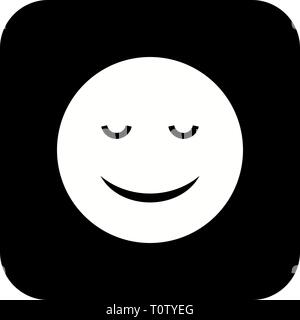 Abbildung: Ruhe Emoji Symbol Stockfoto