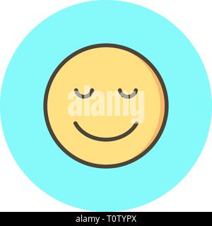 Abbildung: Ruhe Emoji Symbol Stockfoto