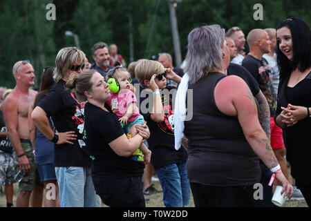 20180803 REJMYRE, Schweden das Festival 2018 Skogsröjet, Rejmyre. Foto Jeppe Gustafsson Stockfoto