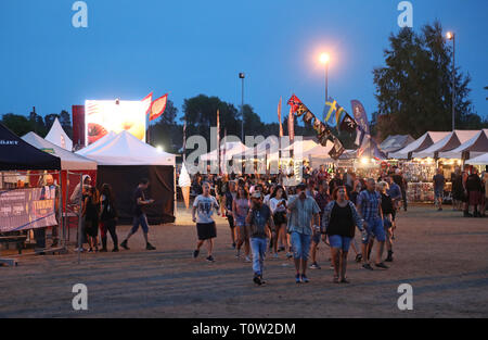 20180803 REJMYRE, Schweden das Festival 2018 Skogsröjet, Rejmyre. Foto Jeppe Gustafsson Stockfoto