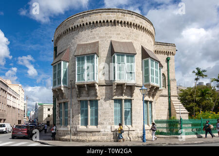 Der Westen - Flügel des Parlaments Gebäude, National Heroes Square, Bridgetown, Pfarrei St. Michael, Barbados, Kleine Antillen, Karibik Stockfoto