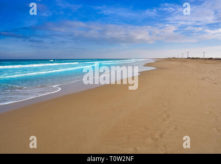 Delta del Ebro Ebre Strand von La Marquesa in Tarragona Costa Dorada Stockfoto