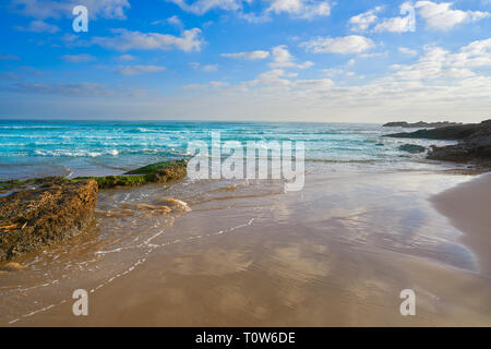 Playa Morro de Gos Strand in Oropesa del Mar, Castellon, Spanien Stockfoto