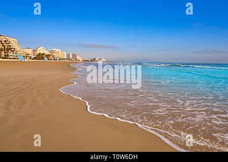 Playa Morro de Gos Strand in Oropesa del Mar, Castellon, Spanien Stockfoto