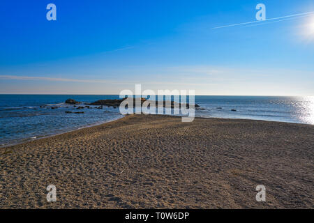 Morro de Gos Strand in El Perello von Tarragona an der Costa Dorada Katalonien Stockfoto