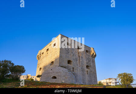 Torre del Rey Turm in Oropesa del Mar, Castellon, Spanien Stockfoto