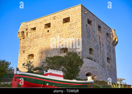 Torre del Rey Turm in Oropesa del Mar, Castellon, Spanien Stockfoto