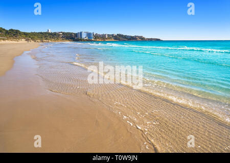 Platja Llarga Salou in Tarragona in Katalonien Stockfoto