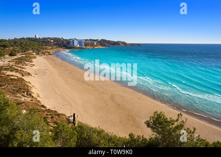 Platja Llarga Salou in Tarragona in Katalonien Stockfoto