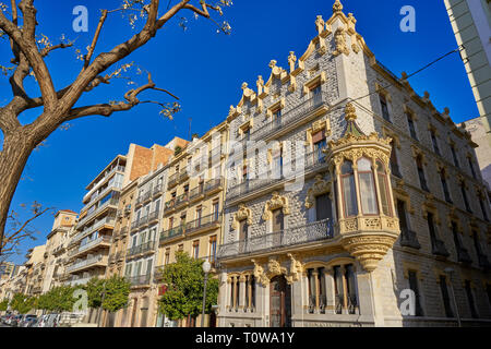 Rambla Nova in Tarragona Avenue von Katalonien Stockfoto