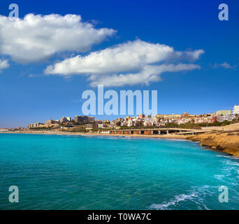 El Miracle Beach in Tarragona an der Costa Dorada in Katalonien Stockfoto