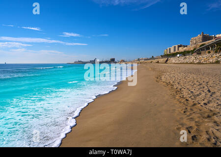 El Miracle Beach in Tarragona an der Costa Dorada in Katalonien Stockfoto