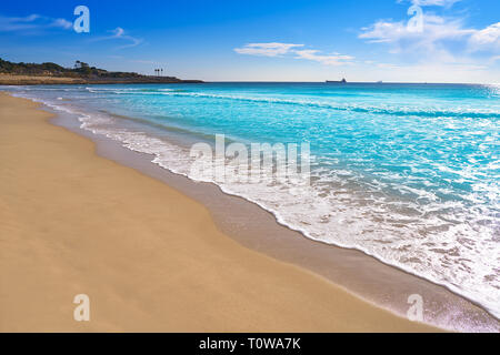 El Miracle Beach in Tarragona an der Costa Dorada in Katalonien Stockfoto