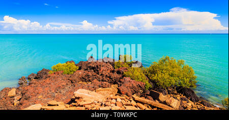 McDaniel's Lookout auf dem groyne mit Blick auf die Roebuck Bay. Stadt Strand, Broome Stockfoto