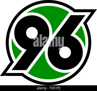 Logo des Deutschen Fußball-Team Hannover 96 - Deutschland. Stockfoto