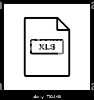 Abbildung: XLS-Symbol Stockfoto
