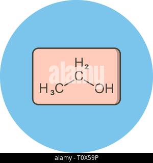 Abbildung: Ethanol Symbol Stockfoto