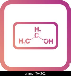 Abbildung: Ethanol Symbol Stockfoto