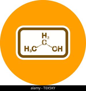 Abbildung: Ethanol Symbol Stockfoto