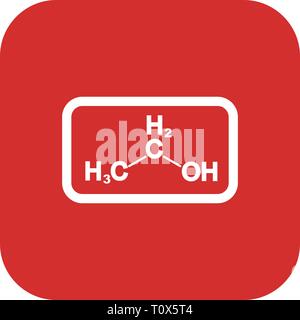 Abbildung: Ethanol Symbol Stockfoto