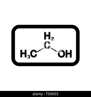 Abbildung: Ethanol Symbol Stockfoto