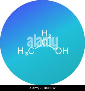 Abbildung: Ethanol Symbol Stockfoto
