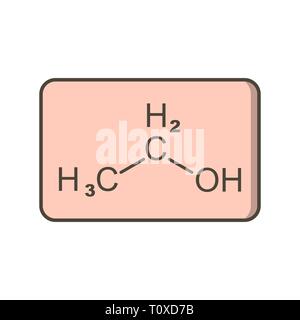 Abbildung: Ethanol Symbol Stockfoto