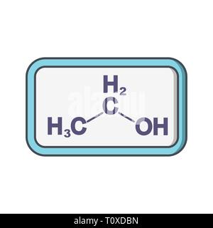 Abbildung: Ethanol Symbol Stockfoto