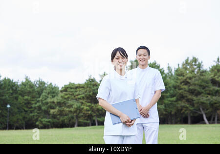 Japanische Hausmeister Stockfoto