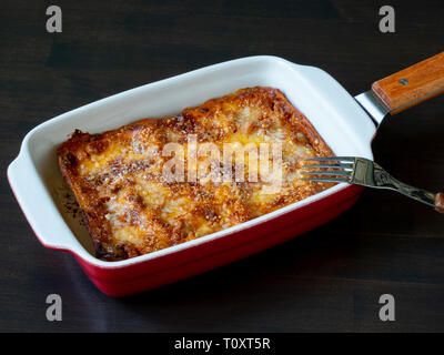 Lasagne Stockfoto
