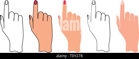 Finger, Hand Stock Vektor