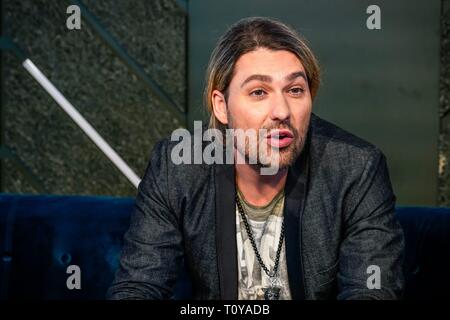 Berlin, Deutschland. 21 Mär, 2019. 21.03.2019, Stern Geiger David Garrett stellt seinen neuen Crossover tour unbegrenzt - die größten Hits der 260-Grad- bar in Berlin, mit dem er in der Hauptstadt durchführen wird. Portrait des Musikers. | Verwendung der weltweiten Kredit: dpa/Alamy leben Nachrichten Stockfoto