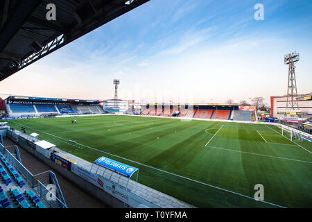 DEN BOSCH, 22-03-2019, Stadion De Vliert, Keuken Kampioen Divisie, Den Bosch - Telstar, Saison 2018 / 2019, Innenansicht des Stadions Stockfoto