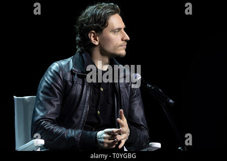 Moskau, Russland. 22. Mär 2019. Ballet Dancer Sergei Polunin am 2019 Moskau kulturellen Forum am zentralen Manezh Ausstellungshalle Credit: Nikolay Winokurow/Alamy leben Nachrichten Stockfoto