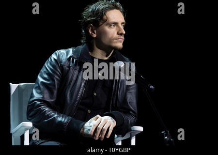 Moskau, Russland. 22. Mär 2019. Ballet Dancer Sergei Polunin am 2019 Moskau kulturellen Forum am zentralen Manezh Ausstellungshalle Credit: Nikolay Winokurow/Alamy leben Nachrichten Stockfoto