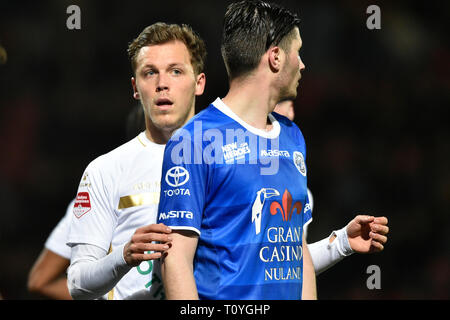 DEN BOSCH, 22-03-2019, Stadion De Vliert, Keuken Kampioen Divisie, Den Bosch - Telstar, Saison 2018 / 2019, Telstar Spieler Frank Korpershoek während des Spiels den Bosch - Telstar Stockfoto