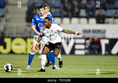 DEN BOSCH, 22-03-2019, Stadion De Vliert, Keuken Kampioen Divisie, Den Bosch - Telstar, Saison 2018 / 2019, Telstar player Terell Ondaan während des Spiels den Bosch - Telstar Stockfoto