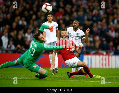 London, Großbritannien. 22 Mar 2019. Während der EM-Qualifikation zwischen England und der Tschechischen Republik im Wembley Stadion, London, England am 22. März 2019 Credit: Aktion Foto Sport/Alamy leben Nachrichten Stockfoto