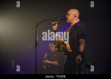 Compiegne, Frankreich. 22. Mär 2019. Pascal Obispo, Leben in Compiegne, Frankreich; 22. März 2019 Credit: Xavier Rockatansky/Alamy leben Nachrichten Stockfoto