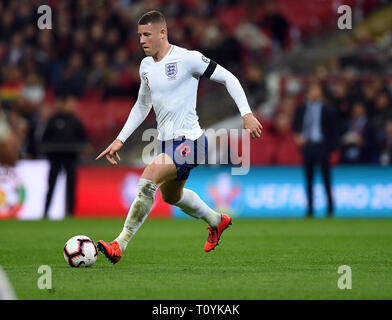 ROSS BARKLEY, England, England V TSCHECHISCHE REPUBLIK, Europäische Meisterschaft qualifizieren, 2019 Stockfoto