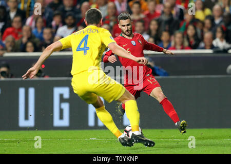 Lissabon, Portugal. 22 Mär, 2019. Rafa Silva von Portugal in Aktion während der WM-Qualifikation - Gruppe B Euro Fußball 2020 Match zwischen Portugal vs Ukraine. Quelle: David Martins/SOPA Images/ZUMA Draht/Alamy leben Nachrichten Stockfoto