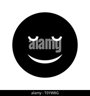 Abbildung: Ruhe Emoji Symbol Stockfoto