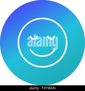 Abbildung: Ruhe Emoji Symbol Stockfoto