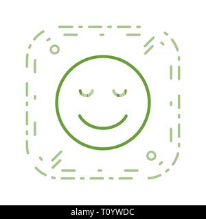 Abbildung: Ruhe Emoji Symbol Stockfoto