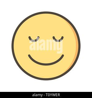 Abbildung: Ruhe Emoji Symbol Stockfoto