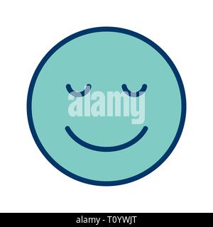 Abbildung: Ruhe Emoji Symbol Stockfoto