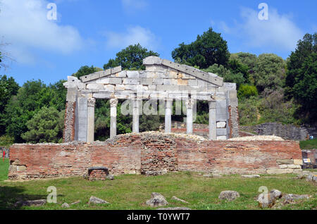 Albanien, Apollonia (illyria) archaiological Website (Teil 1), Denkmal der Agonothetes Stockfoto